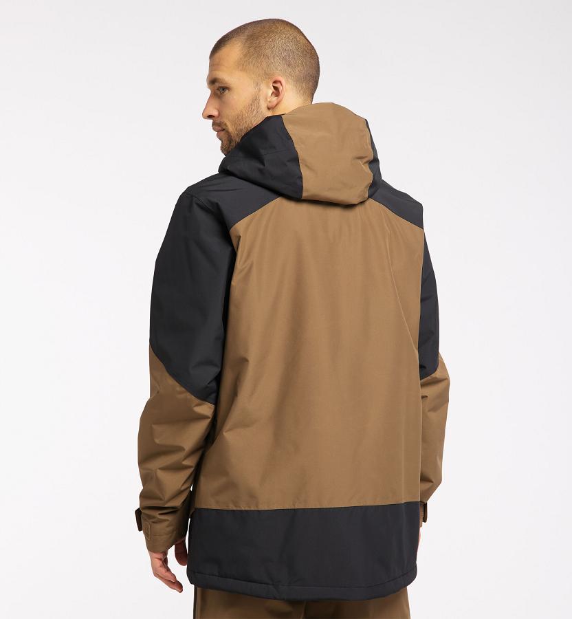 Haglöfs Mens Lumi Insulated Jacket Brown/Black New Zealand 48062ASXG